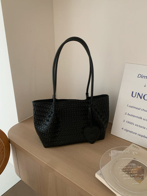 Koda Textured PU Tote Bag With Pouch