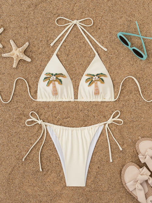 Kona Embellished 2Pcs Bikini Swimsuit