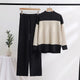 Latifah Woolen Coord Set - front shot on hanger, black - Miss Mosa By Akanksha