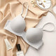 Laurel Seamless Bralettes - front shot on hanger, grey - Miss Mosa By Akanksha