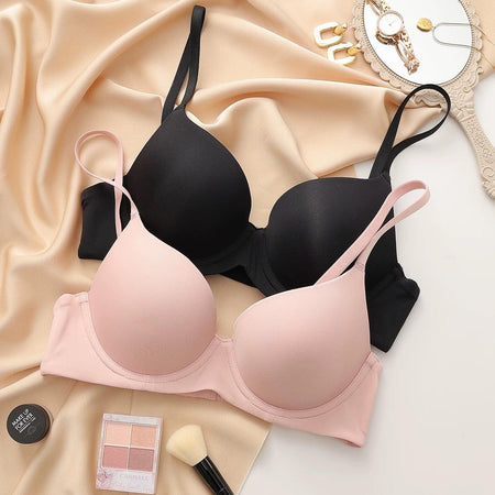Laurel Seamless Bralettes - styled flat-lay shot, multicolour - Miss Mosa By Akanksha