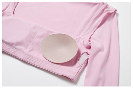 Leon Premium Activewear Set In Light Pink - close-up of hem detail - Miss Mosa By Akanksha