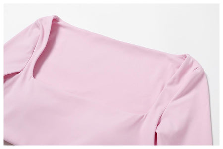 Leon Premium Activewear Set In Light Pink - close-up of fabric detail - Miss Mosa By Akanksha