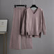 Leslie Luxe Winter Coord Set - Tracksuit - hanging product shot, pink - Miss Mosa By Akanksha