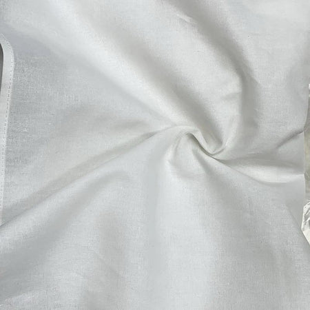 Leslie One Shoulder dress - close-up of fabric, white - Miss Mosa By Akanksha