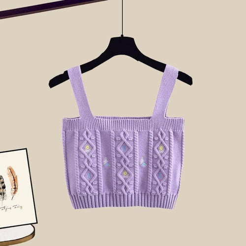 Lilac Mist Woolen 3 Pc Coord Set In Purple and Purple