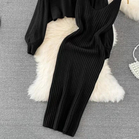 Lilith Coord Set - styled flat-lay shot, black - Miss Mosa By Akanksha