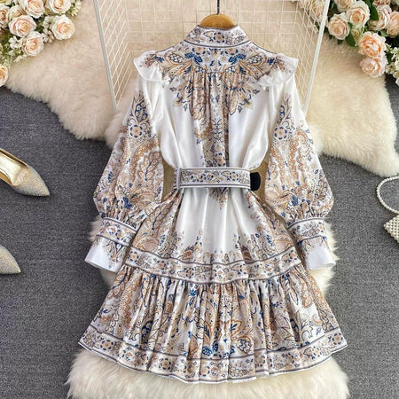Lissy Summer Vintage Dress In White - styled flat-lay shot, white - Miss Mosa By Akanksha