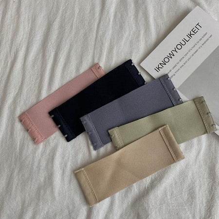 Lizzy Strapless Seamless Bralettes - Wardrobe Essentials - close-up of bra back extender straps, multicolour - Miss Mosa By Akanksha