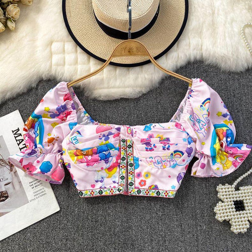 Logan Crop Tops In Multicolor