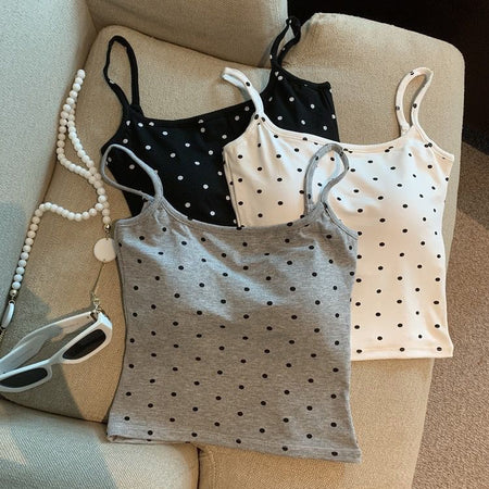 Loret Tank Tops with Inbuilt Bra In Black - flat-lay product shot of three tank tops - Miss Mosa By Akanksha
