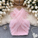 Lorre Summer Tops with Inbuilt Bra - front shot on hanger, pink - Miss Mosa By Akanksha