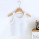 Luked Tank Tops with Inbuilt Bra - hanging product shot, white - Miss Mosa By Akanksha