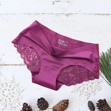 Luxury Vogue Panties - Set of 5 - styled flat-lay shot, magenta - Miss Mosa By Akanksha