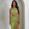 Macau Statement Summer Coord Set - Resortwear In Green - XS