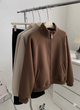 Maddele Premium Fleece Jacket - hanging shot, brown - Miss Mosa By Akanksha