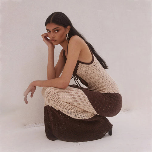 Maeve Crochet Holiday Maxi Dress