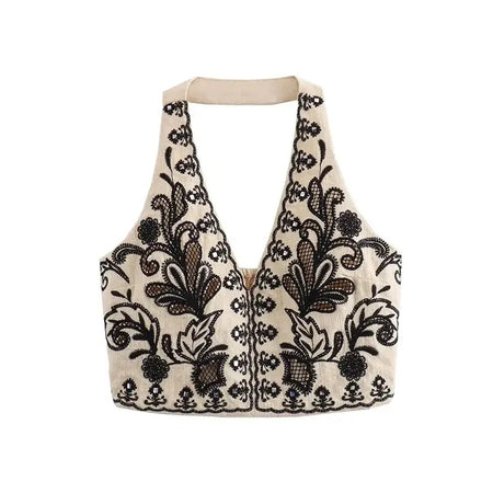 Mairo 2 Piece Coord Set - Resortwear Set In Beige - flat-lay product shot, beige - Miss Mosa By Akanksha