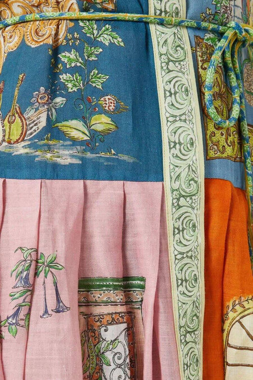 Maisto Printed Summer Maxi Dress In Multicolor