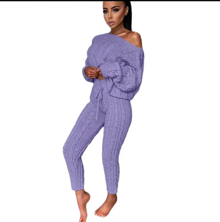 Margerine Tracksets - full-length shot on model, lilac - Miss Mosa By Akanksha