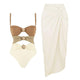 Mariku Luxe Swimsuit with Skirt - flat-lay product shot, multicolour - Miss Mosa By Akanksha