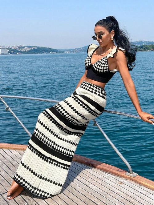 Marina Crochet Holiday Coord In White