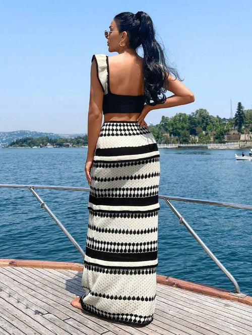 Marina Crochet Holiday Coord In White
