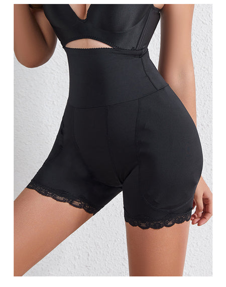Mario Tummy Tucker Shapewear - close-up of fabric texture, black - Miss Mosa By Akanksha