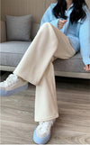 Marley Wide Leg Fleece Pants - Beige / 24