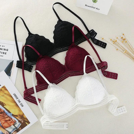 Matsely Lace Bralette - styled flat-lay shot, multicolour - Miss Mosa By Akanksha