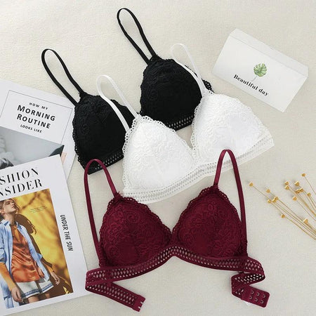 Matsely Lace Bralette - styled flat-lay shot, multicolour - Miss Mosa By Akanksha