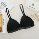 Matsely Lace Bralette - flat-lay product shot, black - Miss Mosa By Akanksha
