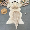 Melsa Crochet Coord Set - Beige / M