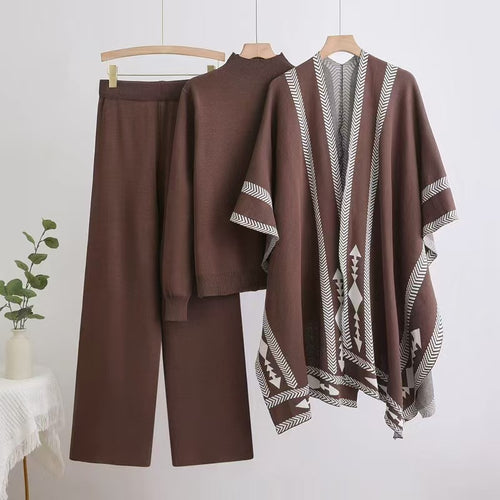 Melvin Luxe Winter Coord Set With Cape