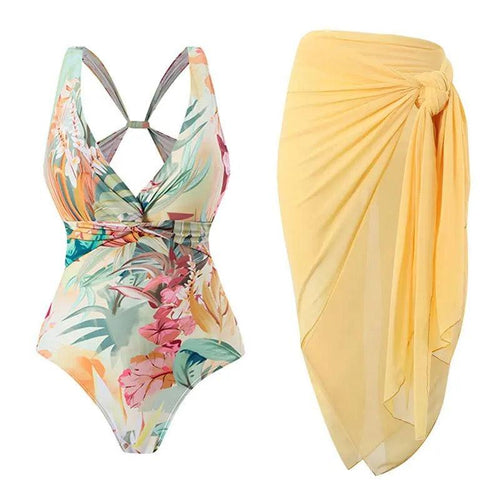 Milly Bikini with Sarong In Multicolor