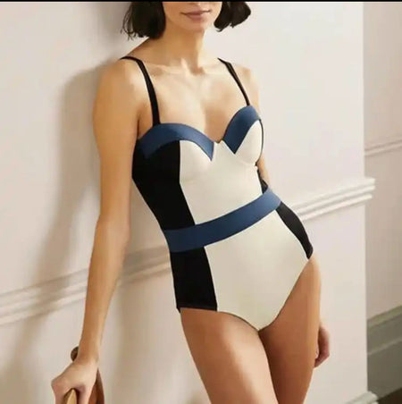 Milly One Pc Swimsuit In Multicolour - front shot on model - Miss Mosa By Akanksha