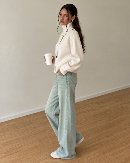 Berkley Soft High Neck Cardigan