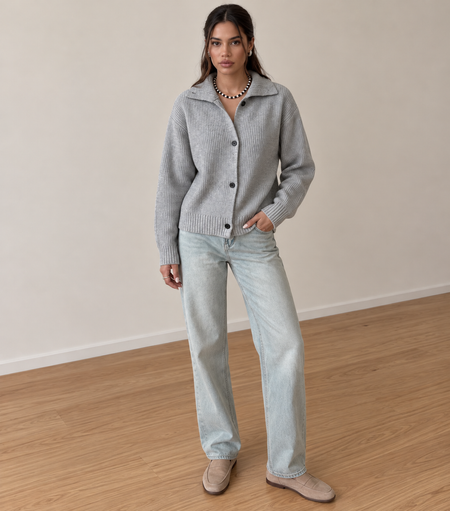 Berkley Soft High Neck Cardigan