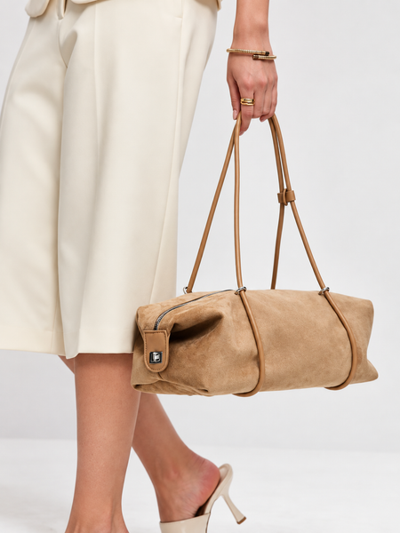 Quay Suede Shoulder Bag
