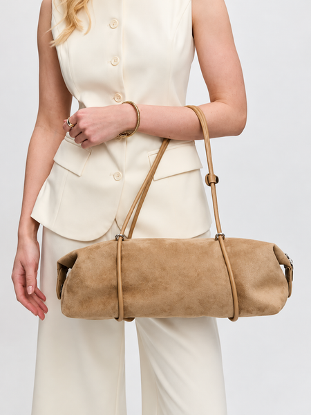 Quay Suede Shoulder Bag