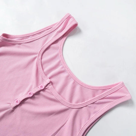 Miro Summer Top - flat-lay close-up of straps, pink - Miss Mosa By Akanksha