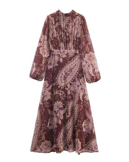 Nelya Printed Maxi Dress