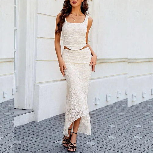 Nerine Summer Coord Set In White