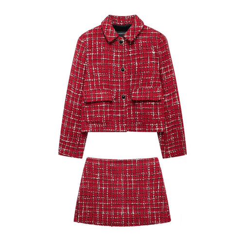Noelle Luxe Tweed Coord Skort Set