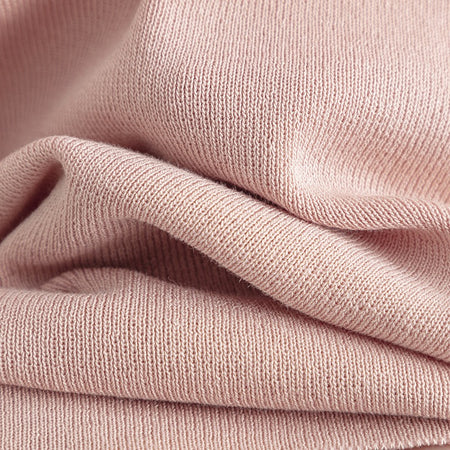 Norie Knit Summer Top In Peach - close-up shot of fabric texture - Miss Mosa By Akanksha
