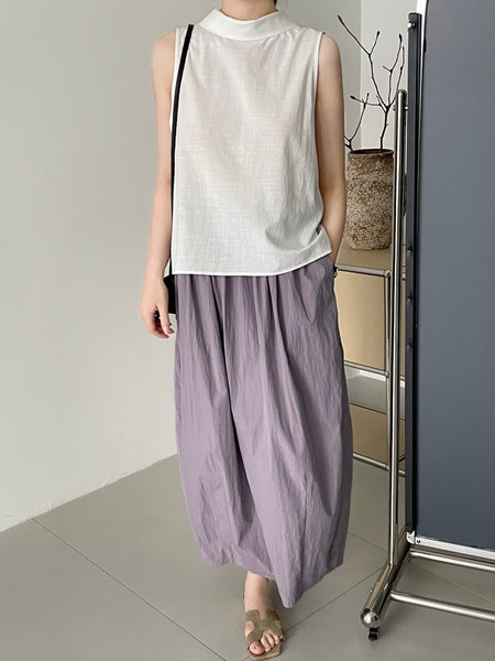 Norris Summer Top In White - full-length front shot on model - Miss Mosa By Akanksha