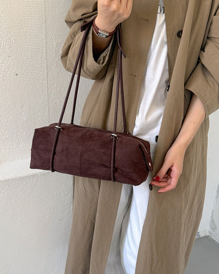 Quay Suede Shoulder Bag