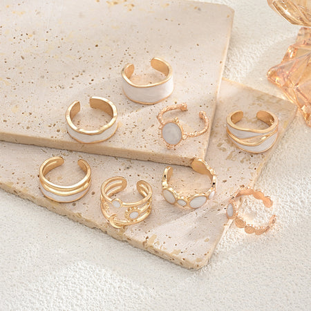 Enna 8Pcs Ring Set