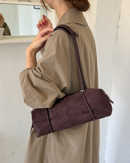 Quay Suede Shoulder Bag