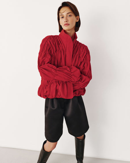 Nyx Gathered High Neck Jacket